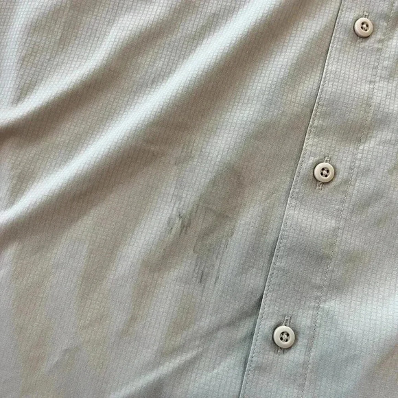 Mens Roundtree & Yorke Beige Outdoor Button Up Shirt - 2XT - Picture 3 of 9